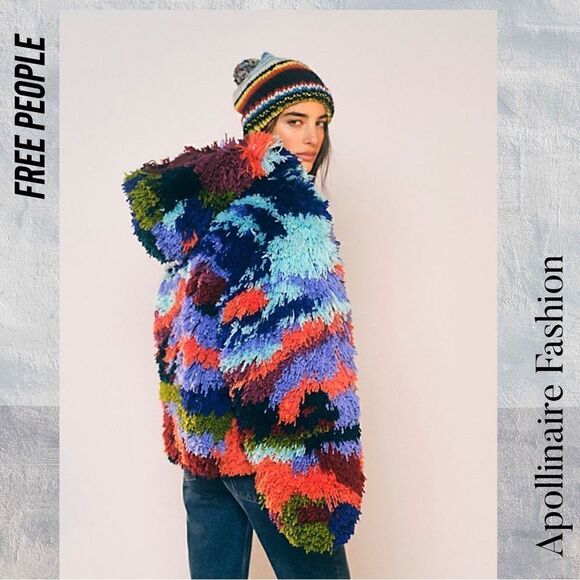 FREE PEOPLE PAINT BY NUMBERS JACKET NEW XS - Picture 7 of 10